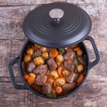 4 QT Cast Iron Dutch Oven with Lid