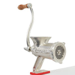 Cast Iron Tinned Meat Grinder #10 with Table Clamp