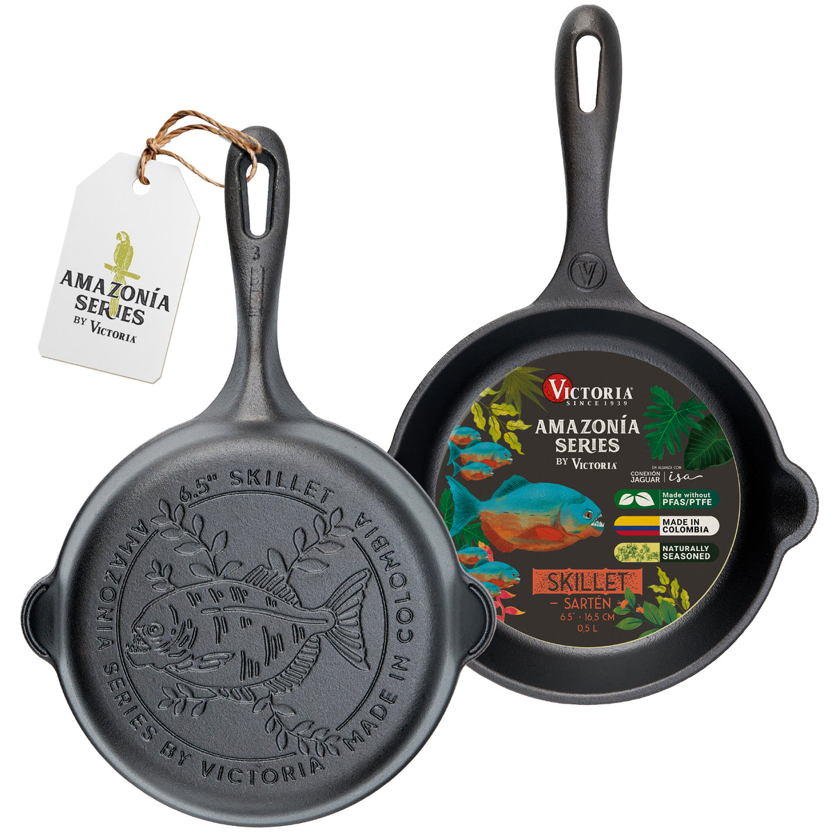 6.5-Inch Cast Iron Skillet Piraña