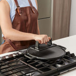 Grill Press Cast Iron - Bacon, Burger & Panini Press