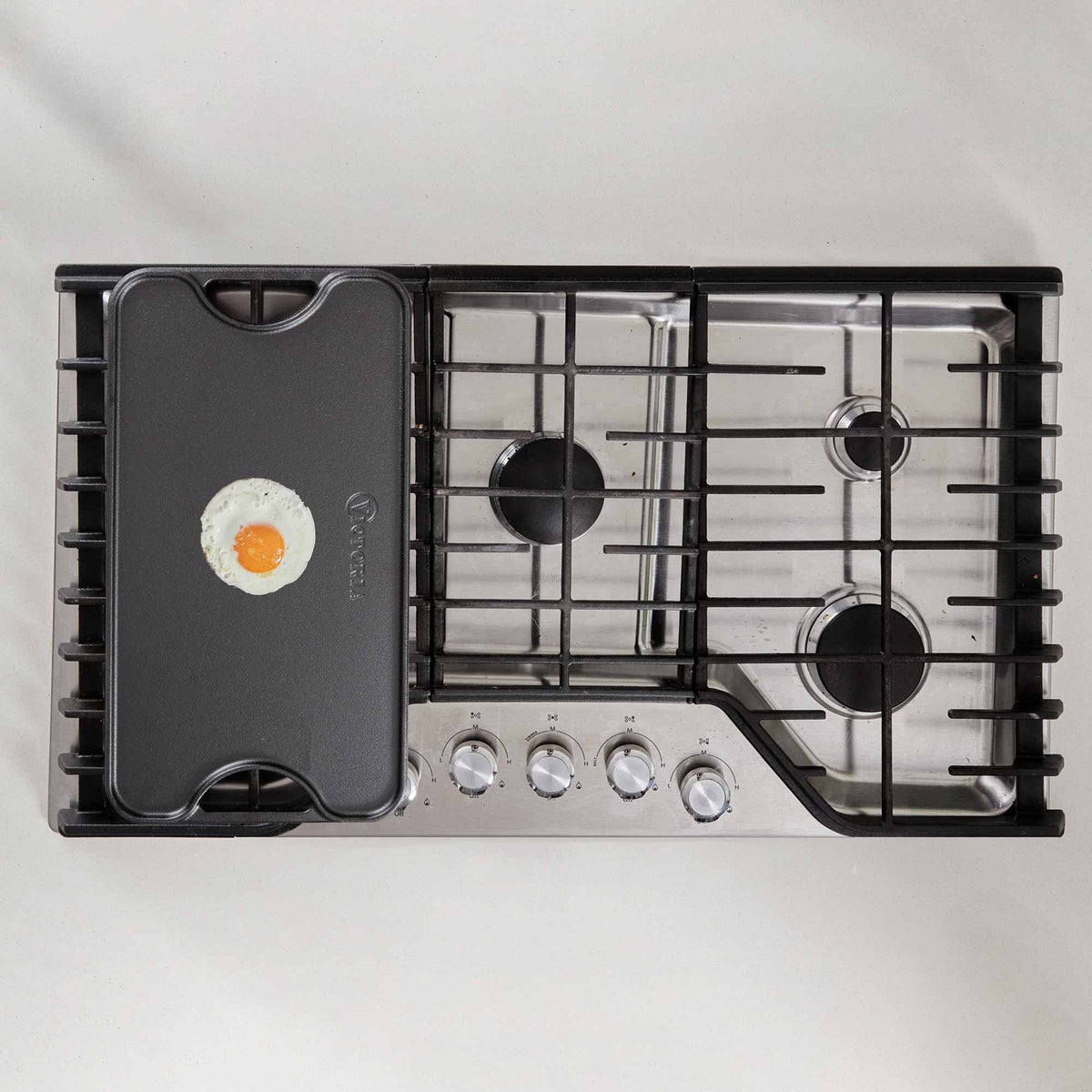 Rectangular Cast Iron Reversible Griddle – 18.5” x 10”