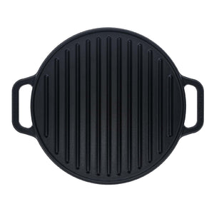 12.5-Inch Round Cast Iron Reversible Grill & Griddle