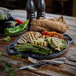 12.5-Inch Round Cast Iron Reversible Grill & Griddle