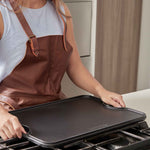 Rectangular Cast Iron Reversible Griddle – 20"x14" Extra Large