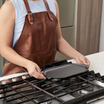 13.5-Inch Rectangular Sizzle Pan and Serving Plate Cast Iron