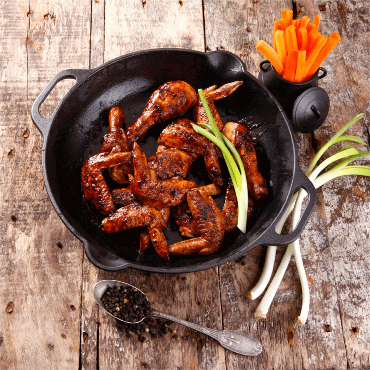 13-Inch Everyday Cast Iron Skillet with Loop Handles