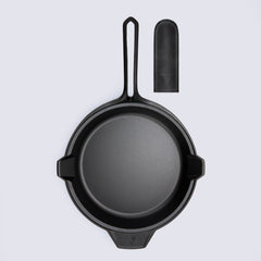 12-Inch Skillet Classic Collection + Leather Handle