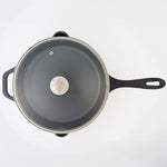 Glass Lid with Stainless Steel Knob for 12" Skillet