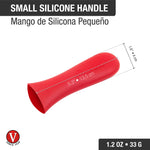 Small Red Silicone Handle Cover – Fits 6” to 8”