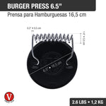 Round Cast Iron Meat Press with a Wire Handle