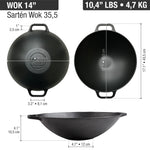 Cast Iron 14-Inch Wok