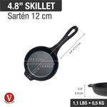 4-Inch Mini Cast Iron Skillet Provoletera