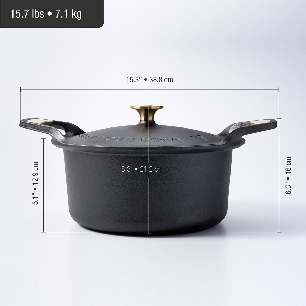 6-Quart Dutch Oven with Lid, SIGNATURE Gold