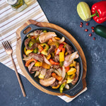 11.5-Inch Oval Sizzle Pan and Serving Plate Cast Iron