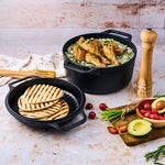 6 Qt Cast Iron Combo Cooker2 Piece Dutch Oven & Skillet Set