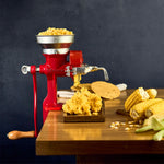 Cast Iron Red Grain Grinder/Corn Mill with Low Hopper