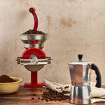 Cast Iron Red Grain Grinder/Corn Mill with Low Hopper