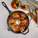 Glass Lid with Stainless Steel Knob for 12" Skillet