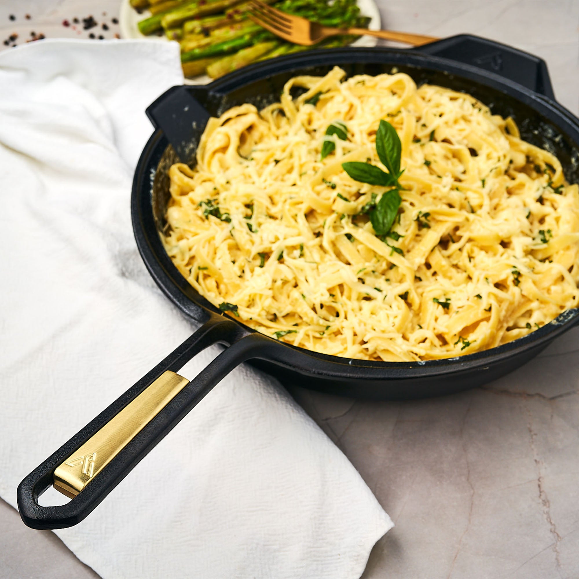 Victoria Cookware Victoria Cookware 12-Inch Skillet, SIGNATURE Gold– Victoria Cookware