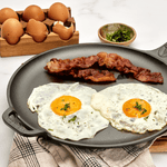 12-Inch Cast Iron Comal & Pizza Pan – Long Handle and Loop Handle