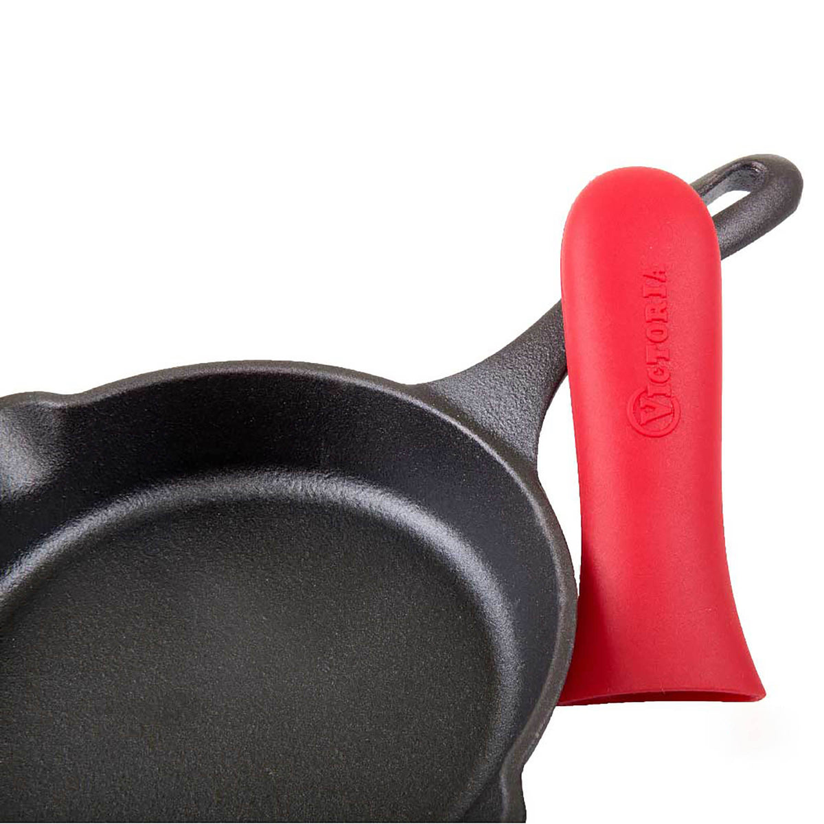 Small Red Silicone Handle Cover – Fits 6” to 8”