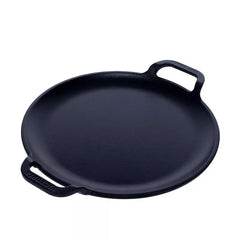 10-Inch Cast Iron Comal & Pizza Pan with Dual Loop Handles